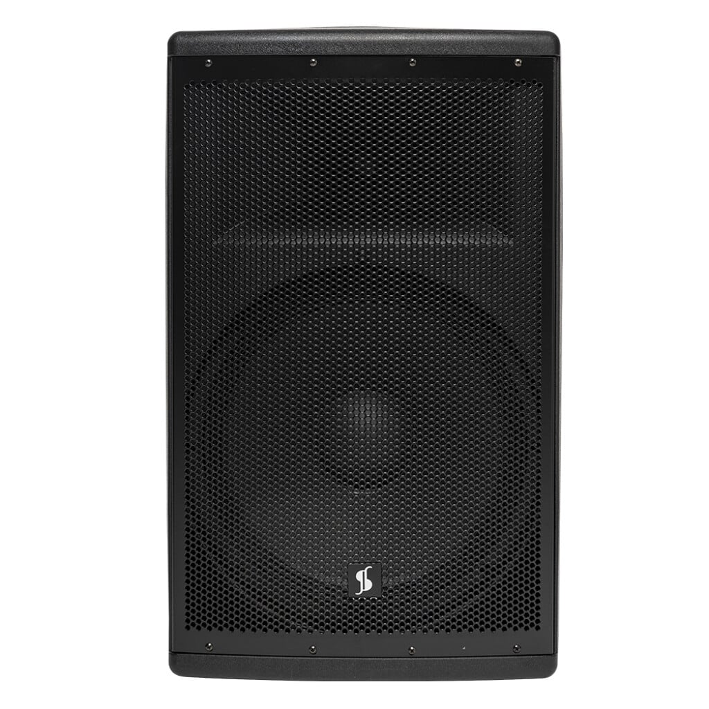 Stagg AS15B-EU Altavoz activo con batería 15 pulgadas Bluetooth TWS 2 micrófonos UHF, 200vatios, AS15B-EU