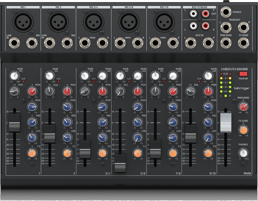 Behringer Xenyx 1003B Mezclador Analógico de 10 Canales Xenyx 1003B