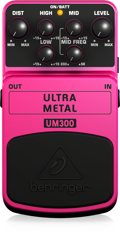 BEHRINGER UM300 Pedal Guitarra Efecto Ultra Metal UM-300