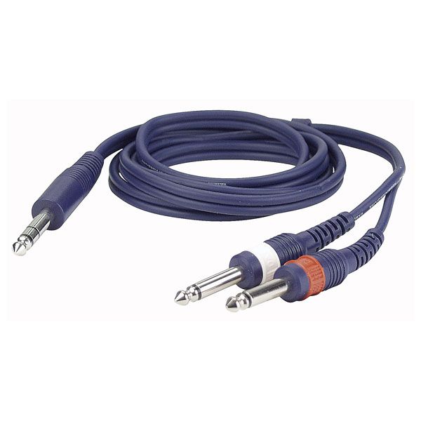 DAP Audio FL34 Cable Jack Stereo / 2 Jack Mono de 1,5 metros FL34 Jack Stereo 2 Jack Mono 1,5 metros