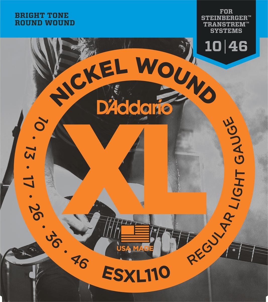 D´addario ESXL110 - Doble Bola Regular Light Cuerdas para Guitarra Eléctrica ESXL110