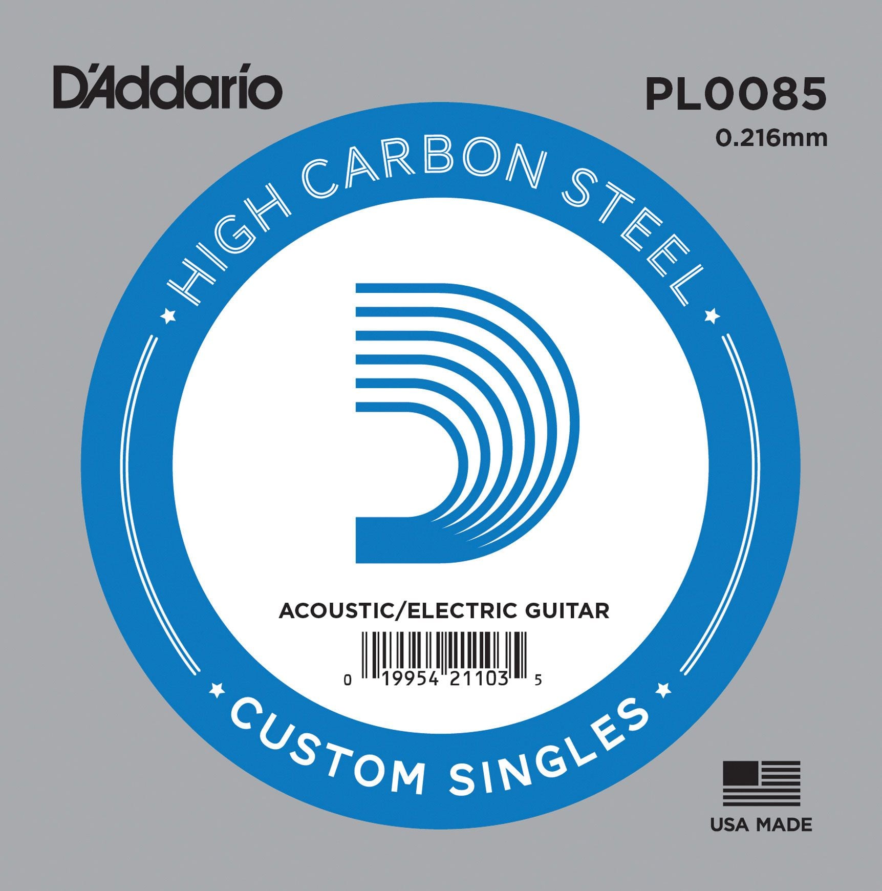 D´addario PL0085 Cuerda Suelta para Guitarra Eléctrica y Acústica PL-0085