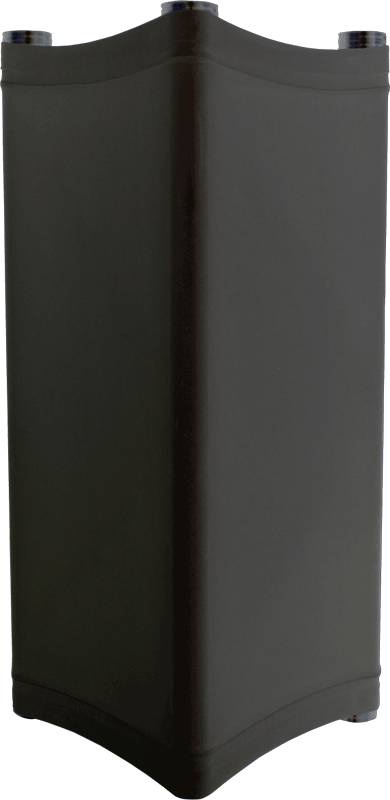 Ibiza Light LYCRA-TRI-1M-BK Funda de Totem en Lycra (TRIANGULAR) LYCRA-TRI-1M-BK