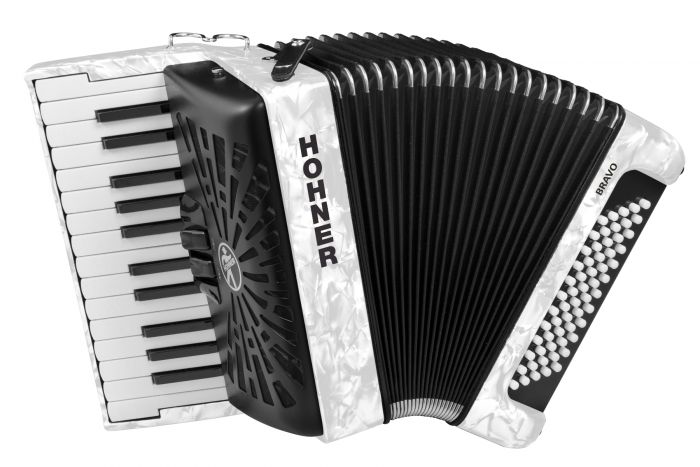Hohner Acordeón Bravo II 60 A40951 Blanco Bravo II 60 A40951 Blanco