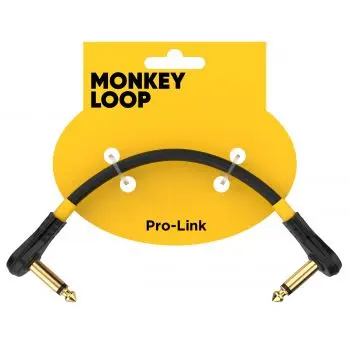 Monkey Loop Pro Link Pedal Guitar Patch cable 20 cm Jack Acodado a Jack Acodado