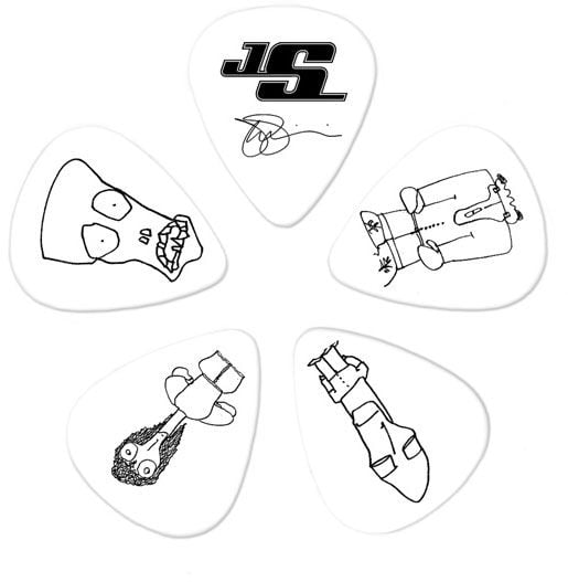 Planet Waves Set 10 Unidades Púa Joe Satriani Medium Blanco Joe Satriani M Wht