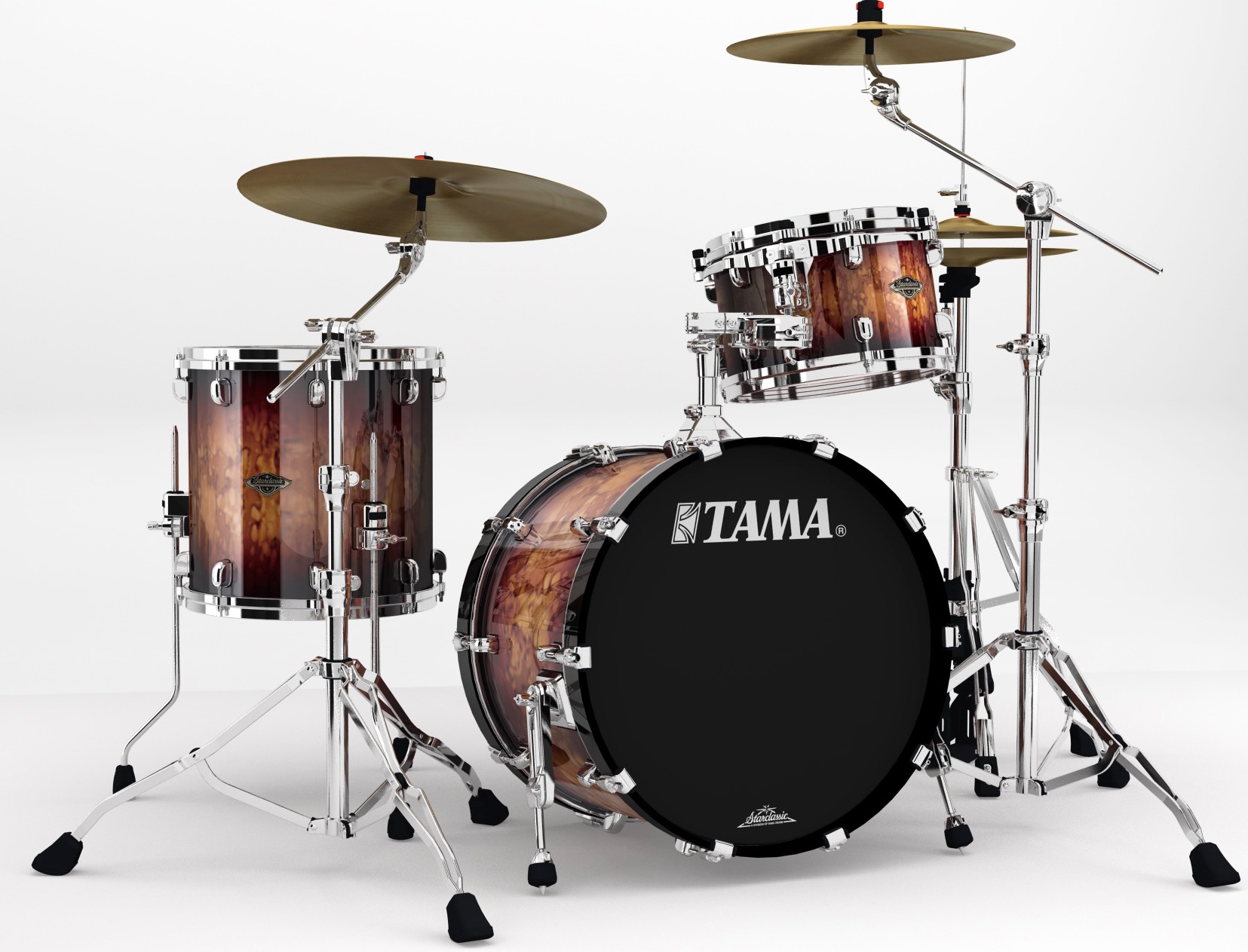 Tama WBS30RS-MBR Starclassic Walnut Molten Brown Burst Bombo 20 Pulgadas WBS30RS-MBR