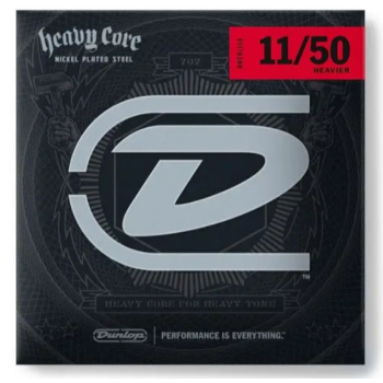 Dunlop dhcn1150 juego cuerdas guitarra electrica nickel heavy core 11-50