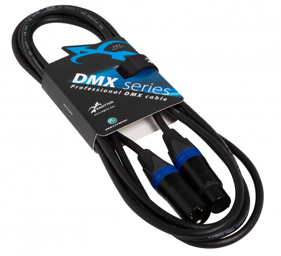 Sagitter DMX5PLU10. Cable DMX Profesional 5 Pines 10 Metros DMX5PLU10