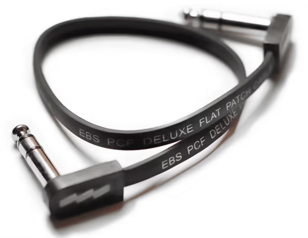 EBS Cable Interlink Pcf Deluxe Stereo Jack-Jack AA Negro-28 Cm MEBPCF-DLS28
