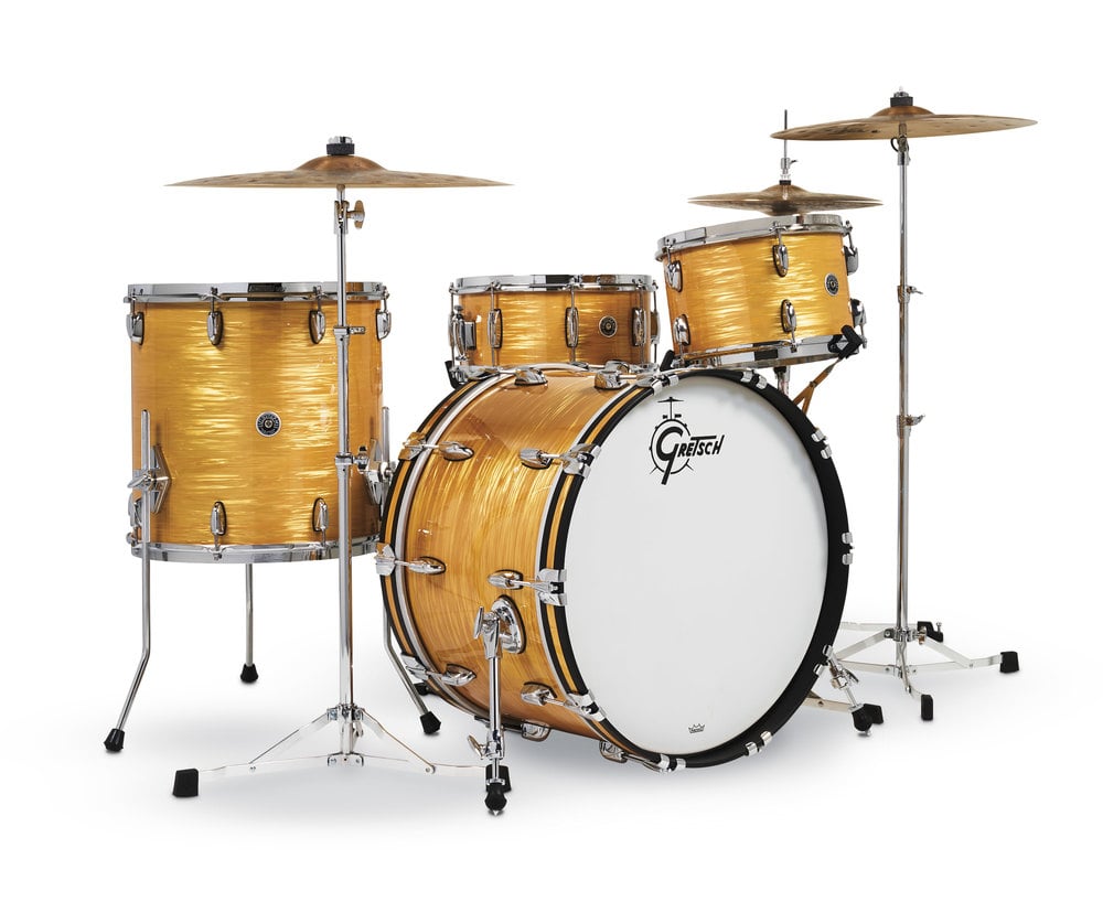 Gretsch Drums GB-RC423-300 Set USA Brooklyn Bombo 22 Pulgadas Antique Oyster Set USA Brooklyn Bombo 22 Pulgadas Antique Oyster
