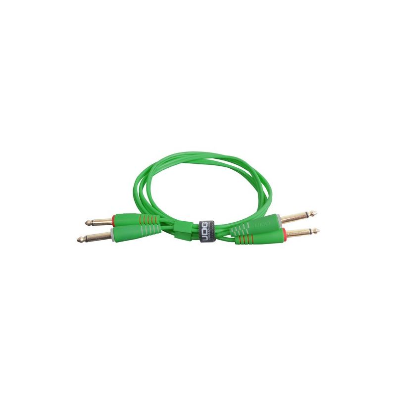 Udg UL AUDIO Cable Jack Mono a Jack Mono Green 3 metros UL AUDIO Cable Jack Mono a Jack Mono Green 3 metro