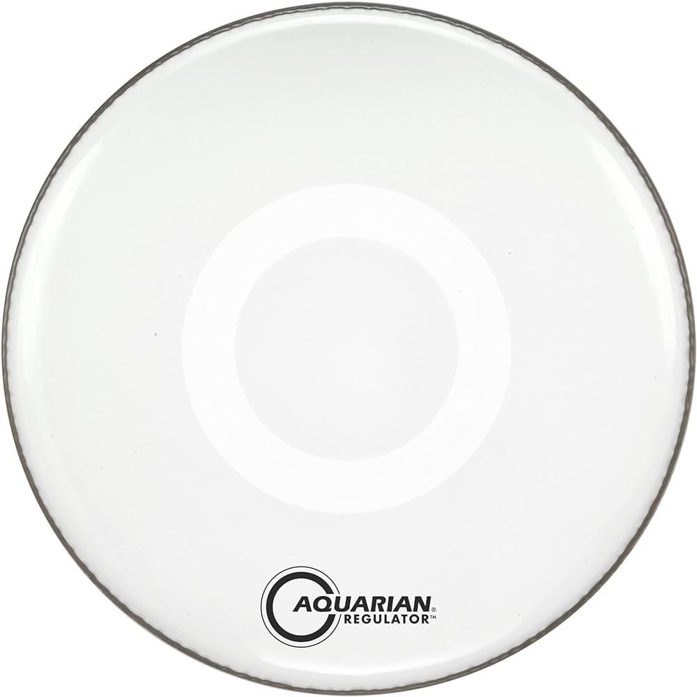 Aquarian Drumheads REGULATOR GLOSS WHITE BD 24 RF24W Parche Para Bombo REGULATOR GLOSS WHITE BD 24 RF24W