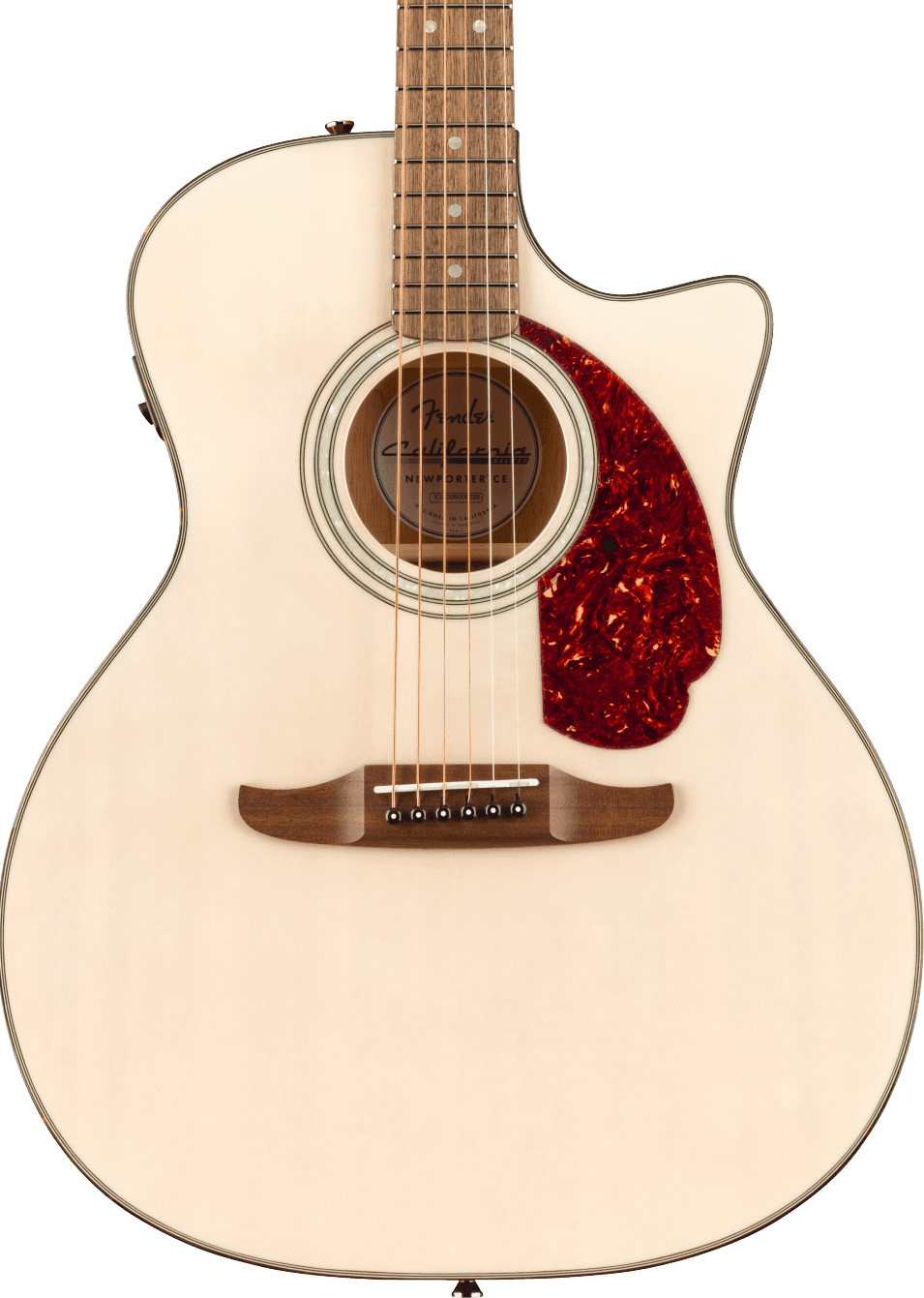 Fender California Deluxe Newporter CE White Blonde Guitarra Acústica California Deluxe Newporter CE White Blonde