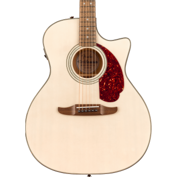 Fender california deluxe newporter ce white blonde guitarra acústica