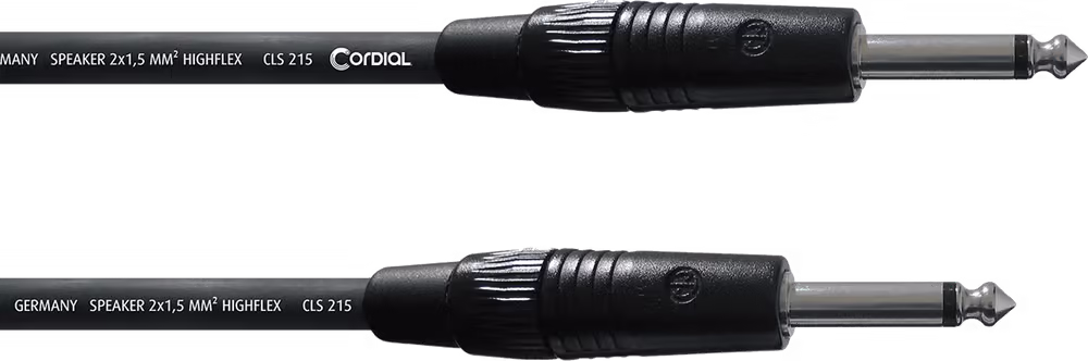 Cordial cable altavoz jack de 1,5 m