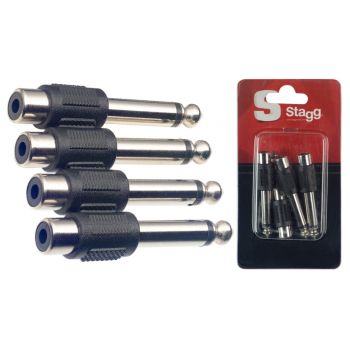 Stagg 4 jack m / adaptador rca h