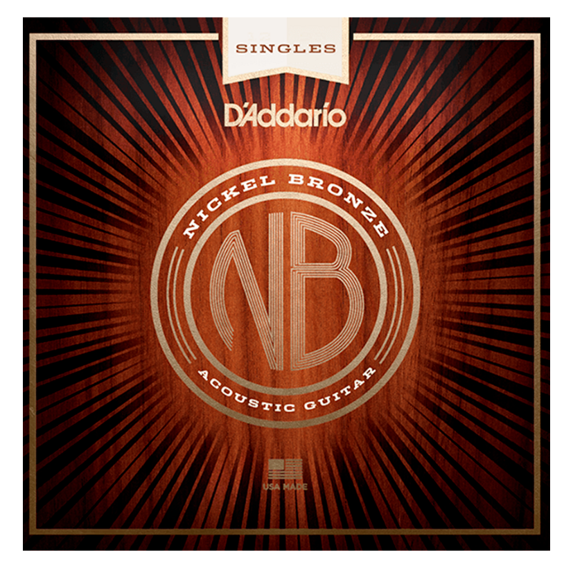 D Addario NB054 Cuerda Enrollado de Guitarra Acústica de Níquel Bronce NB054
