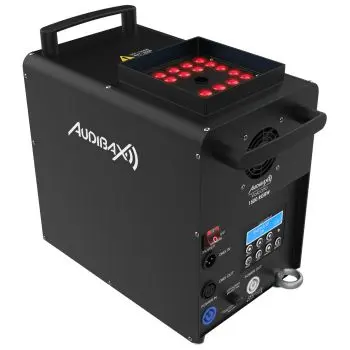 Audibax volcano 1500 rgbw máquina de humo 1500w + 240w led rgbw