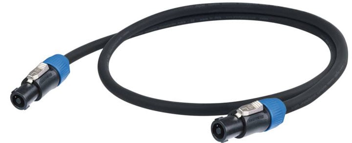 Proel ESO2500LU10 Cable Esotérico Profesional (4 x 4 mm2) hembra Neutrik SPEAKON 4P/ NL4FC - HPC644 - NL4FC. Longitud: 10 m. Color: Negro ESO2500LU10