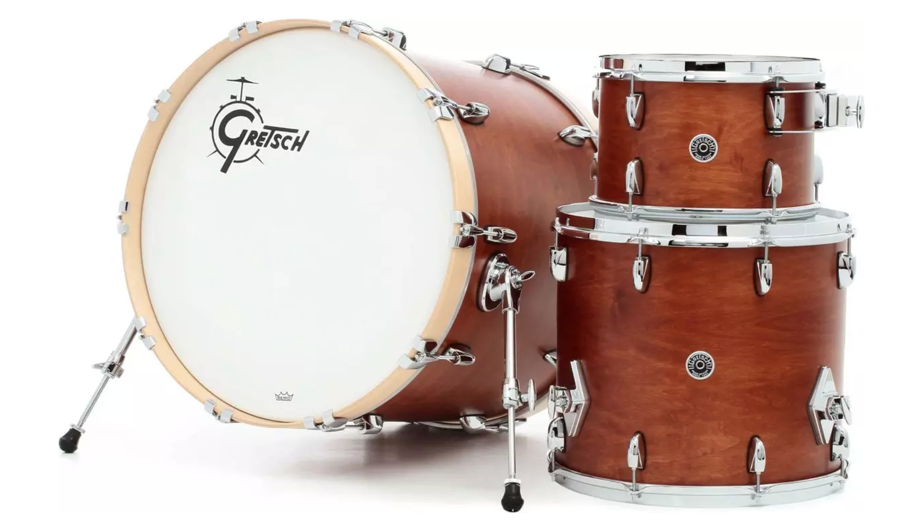 Gretsch Drums GB-RC443-SM Set USA Brooklyn Bombo 24 Pulgadas Satin Mahogany Set USA Brooklyn Bombo 24 Pulgadas Satin Mahogany