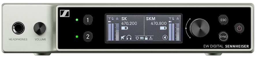 Sennheiser EW-DX EM 2 R1-9 Receptor Digital 2 Canales EW-DX EM 2 R1-9