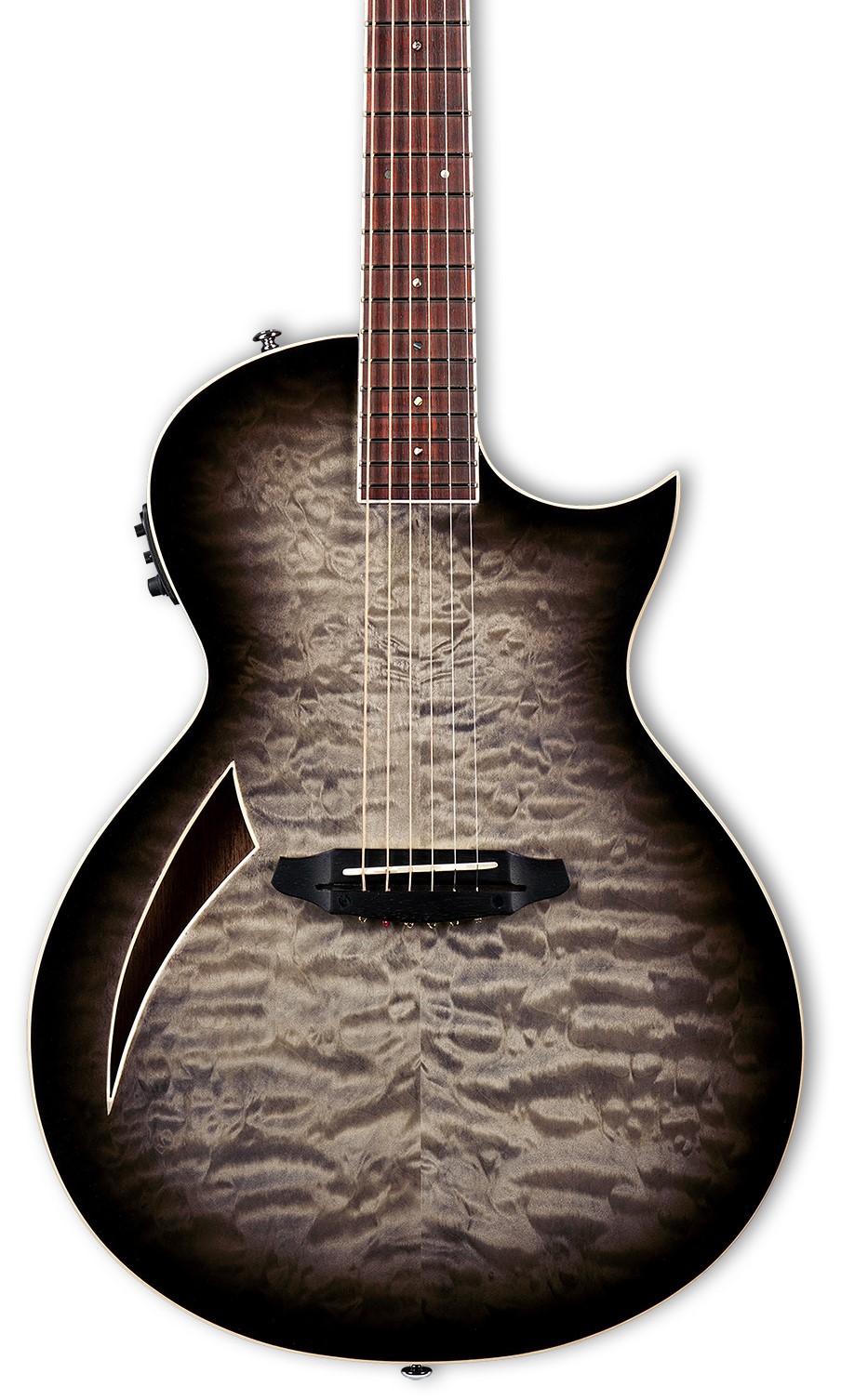 LTD TL-6 QM Charcoal Burst Guitarra Elctroacústica LTD TL-6 QM CHARCOAL BST