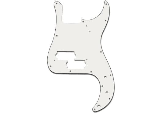 Yellow Parts Golpeador para bajo P-Bass color blanco ADIEZ1106W