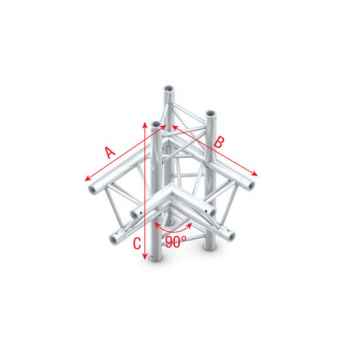 Showtec corner 90 up-down left esquina triangular 4 direcciones pt30015