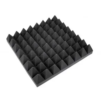 Omnitronic accoustic foam pyramid 100mm 50x50cm espuma para absorción acústica
