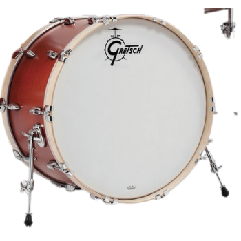 Gretsch drums gbsl1820kkcstswo bombo usa brooklyn 20x18 satin burnt orange
