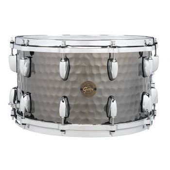 Gretsch drums s1-0814-bsh caja full range hammered black steel 14x8