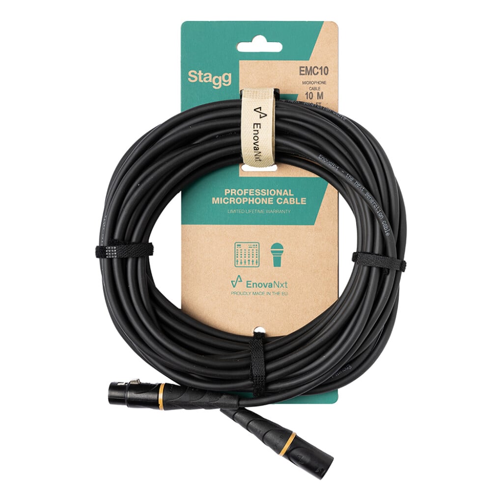 Stagg EMC10 Cable de micrófono, XLR/XLR (m/f), 10 metros EMC10