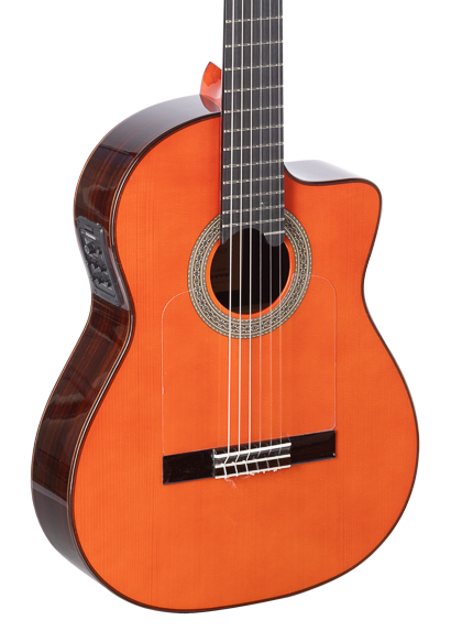 Admira Lucía Serie Flamenco Roja Cutaway y Fishman Lucía Serie Flamenco Roja Cutaway y Fishman
