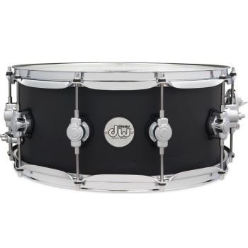 Drum workshop ddlm0614ssbl caja 14x6 design series black satin