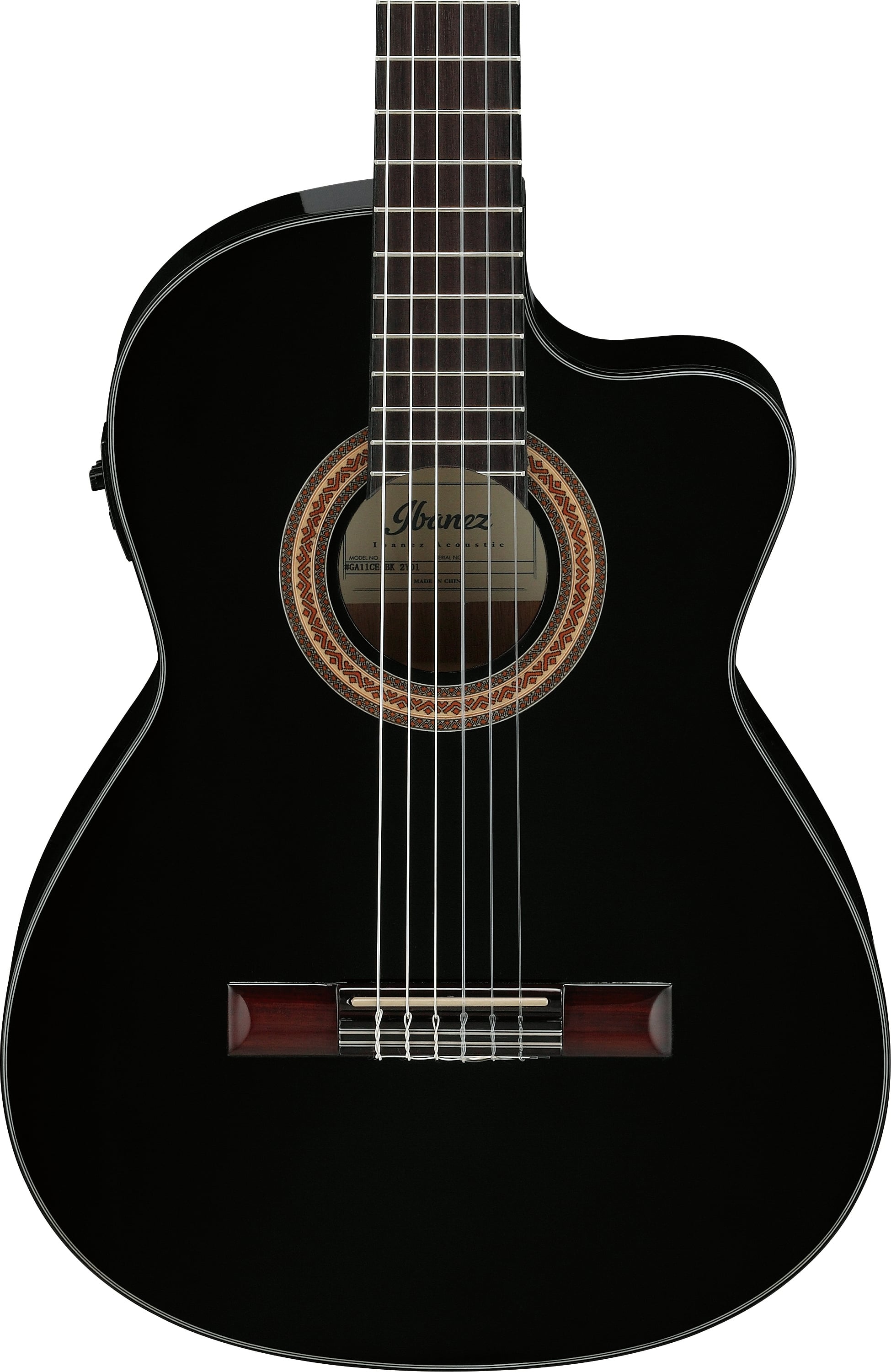 Ibanez GA11CE-BK Guitarra Clásica De Aros Estrechos GA11CEBK