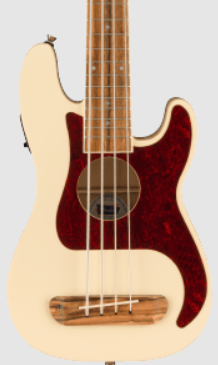 Fender Precision Bass Uke White Ukelele Fulrtn Pbass Uke Owt N/B