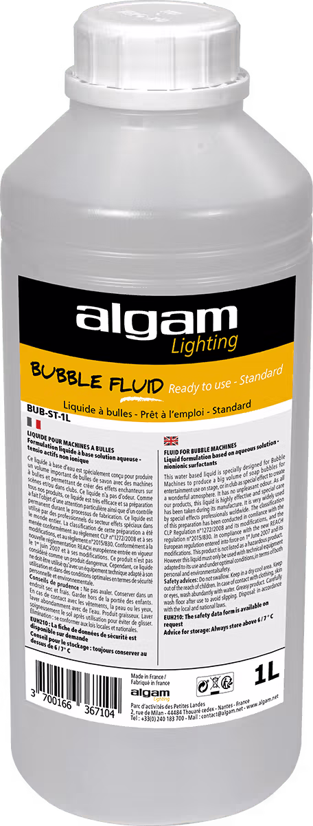 Algam Lighting Líquido Standard Para Máquinas De Burbujas - 1L LSFBUB-ST-1L