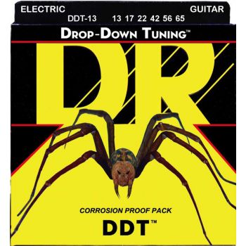 Dr strings ddt-13 drop-down tuning nickle plated electric 013-065