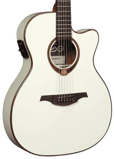 LAG T118ASCE-IVO Guitarra Electroacústica con Cutaway Tipo Auditorium Serie Tramontane T118ASCE-IVO