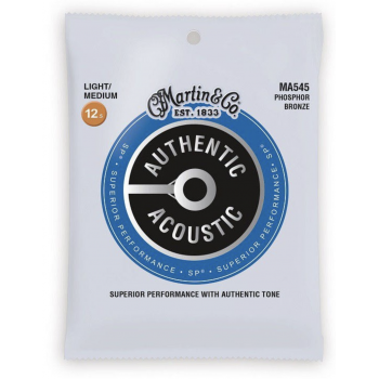 Martin ma545 cuerdas guitarra acústica authentic sp phosphor bronze 92/8 bluegrass 13-56