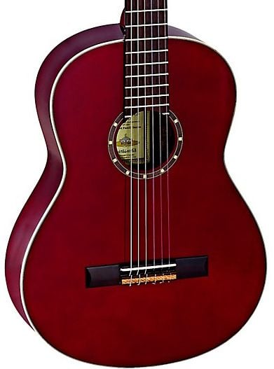 Ortega R121WR Guitarra Clásica Family Series 4/4 Wine Red R121WR