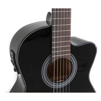 Gewa student electro-acustica cutaway negro
