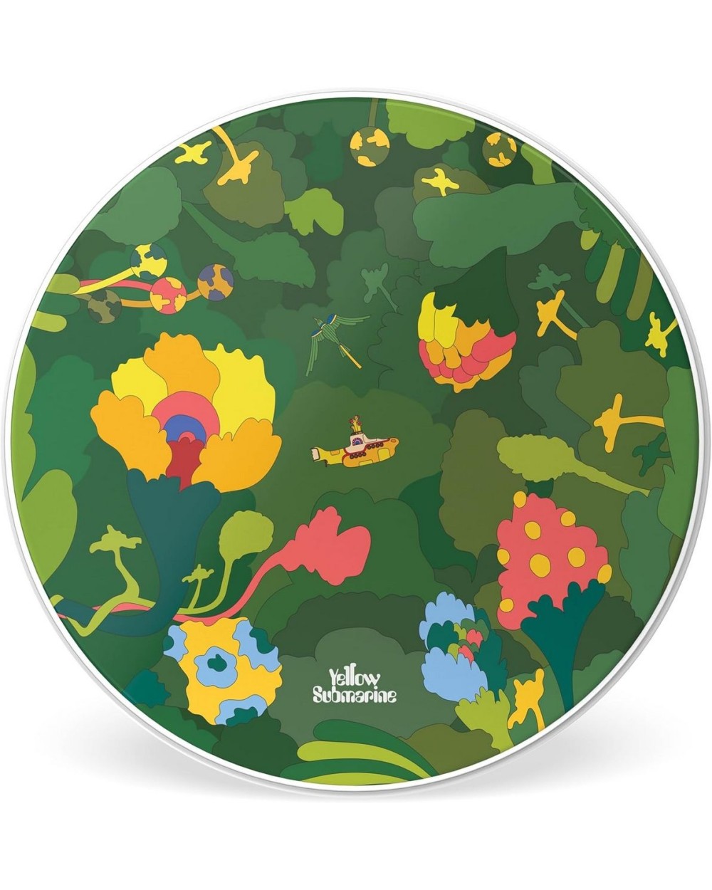 Evans INK22YELSUB-2 Yellow Submarine Parche para Bombo de Batería Pepperland Woods 22" INK22YELSUB-2