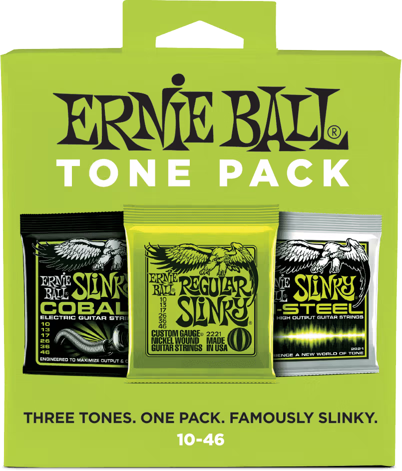 ERNIE BALL Juego Eléctrica Slinky Regular Tone Pack 10-46 (3) CEB3331
