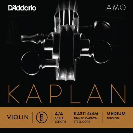 D´addario KA311 Cuerda Kaplan Amo Medium Mi (E) para violín 4/4 KA311 4/4M Kaplan Amo Violin E