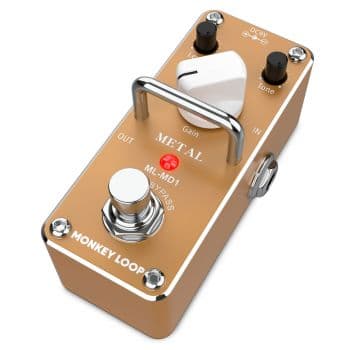 Monkey loop ml-md1 pedal metal distorsion para guitarra