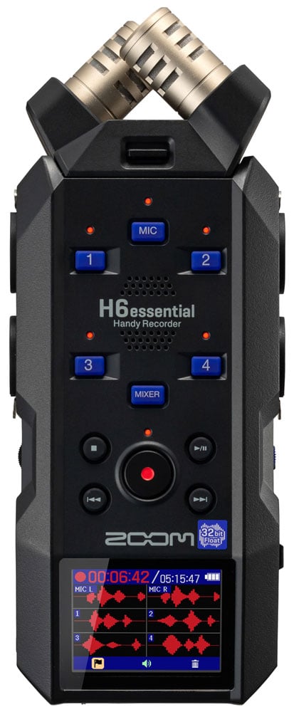 Zoom H6essential Grabador Digital Portátil 6 Pistas 32 Bits Black Interface Usb H6essential