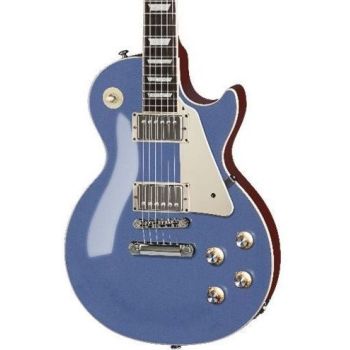 Epiphone les paul standard 60s candy blue metallic guitarra eléctrica funda incluída