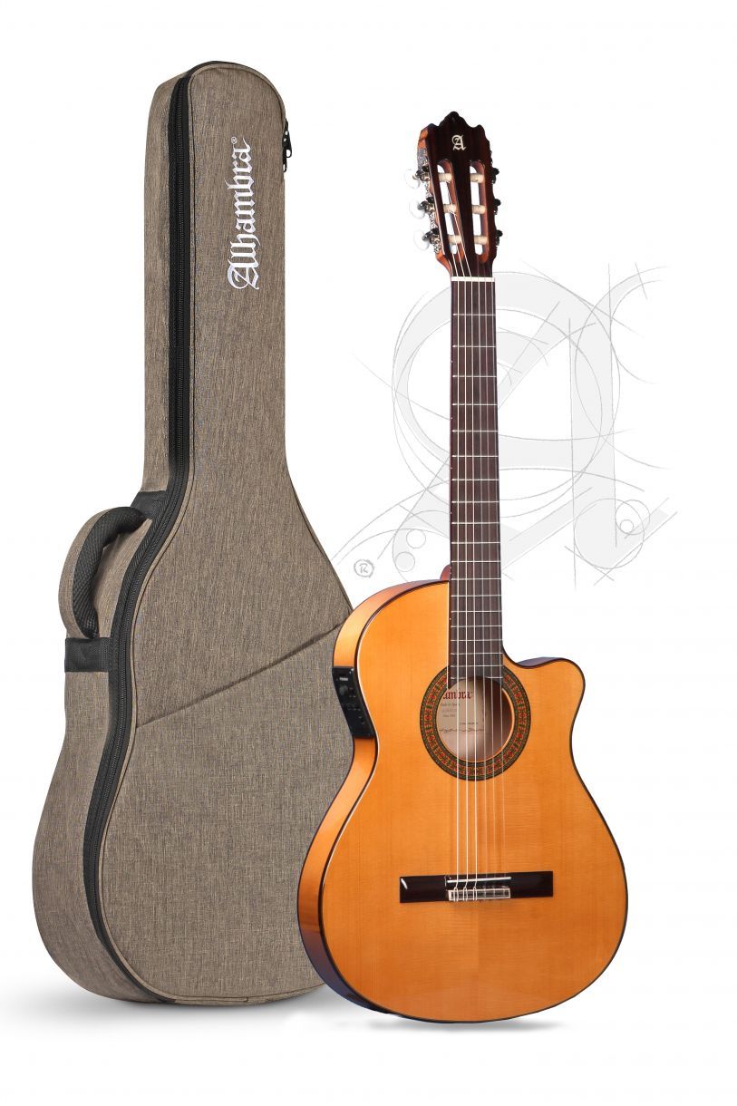 Alhambra 3F-CT-E1 Guitarra Clásica + Funda 3F-CT-E1